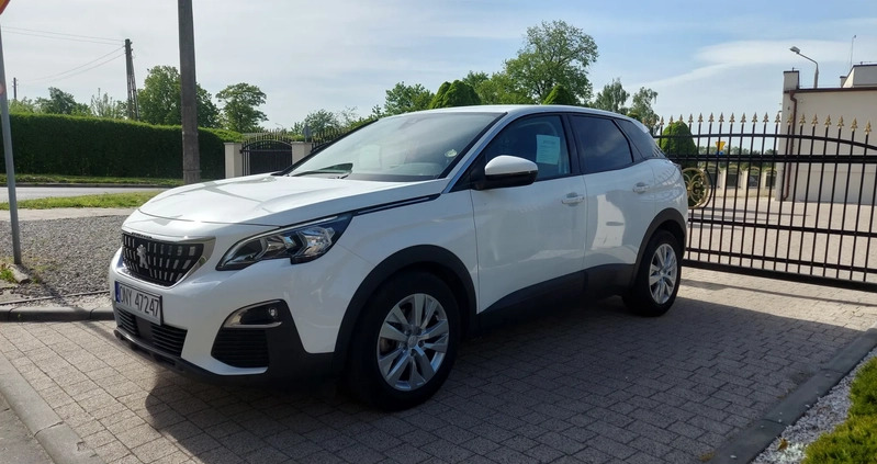 Peugeot 3008 cena 69900 przebieg: 189000, rok produkcji 2017 z Nysa małe 466